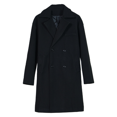 VE22025秋冬过膝中长款毛呢大衣