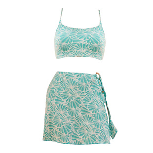 洲克泳衣女新款分体吊带性感防晒海边泳装度假温泉修身显瘦比基尼