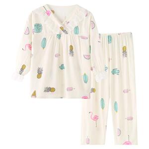 亲子女童棉绸家居服睡衣