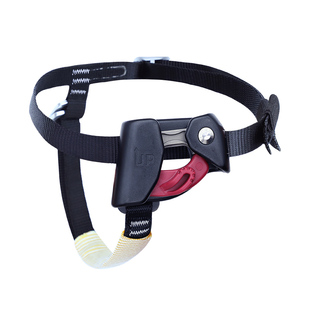 山岳防脱脚式上升器左右脚攀岩爬绳器高空作业可调节脚蹋走绳工具