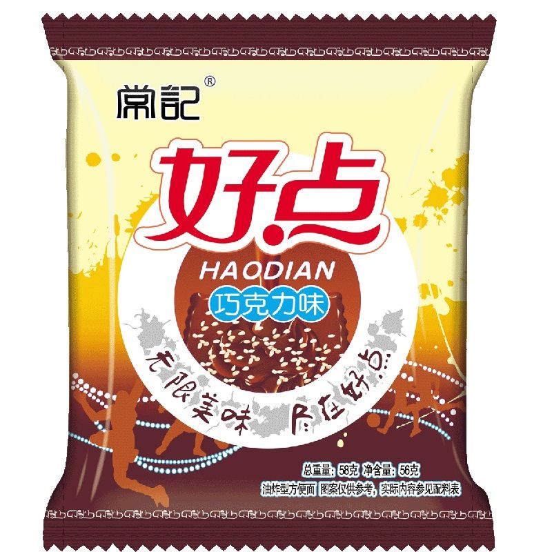常记双面块巧克力大包干脆面