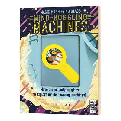 英文原版绘本 Magic Magnifying Glass Mind-Boggling Machines 魔法放大镜 令人难以置信的机器 英文版 进口英语原版书籍儿童图书