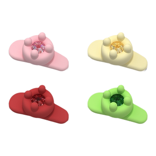 TOGGLER 膨化饰品系列 膨胀硅胶宝石小发夹秋冬礼物送礼彩色亲子