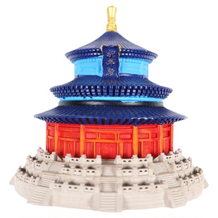 城市模型建筑北京天坛夜灯冰箱贴磁贴摆件装饰品旅游纪念品磁性贴