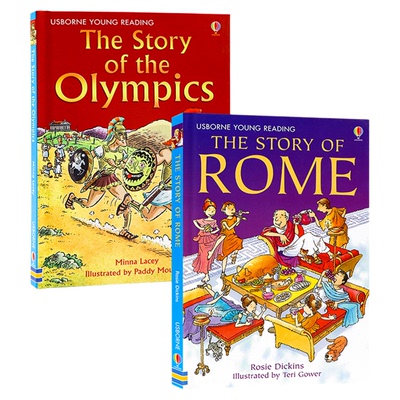 Usborne出品 分级阅读2 罗马的故事 奥林匹克的故事2册 英文原版 The Story of Rome / the Olympics 青少年英文经典故事书精装
