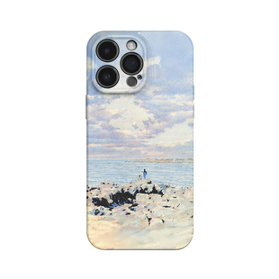 海风~小众复古艺术ins适用iPhone16/15promax手机壳华为mate60小米14opporeno14苹果13文艺vivox200一加ACE3