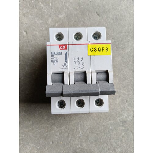 询价下单拆机：LS BK63N小型断路器，3P，D6型