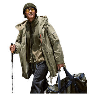 【城野系列】雪中飞2026春新款男女无性别中长羽绒服户外山系保暖