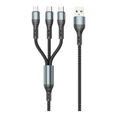 快充一拖三数据线多头多功能高速