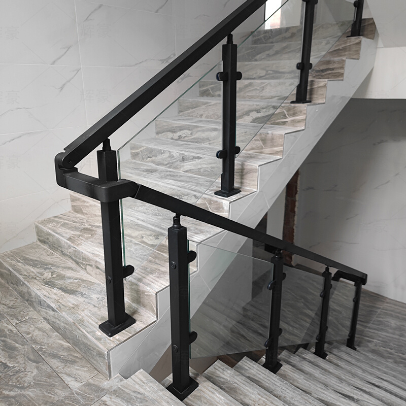 304不锈钢立柱 钢化玻璃栏杆楼梯扶手室内室外自装围栏阳台护栏