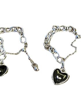 爱心滴胶戒指纯银小香风女