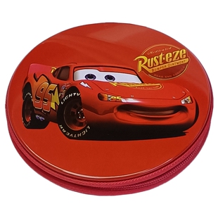 光盘影碟收纳包20片装 碟片包漂亮铁壳彩印圆形车载CD包装盒子