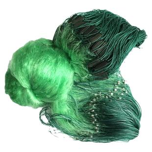 槐渔1.5-3米100米柔丝绿丝鱼网粘网三层渔网捕鱼网粘鱼网丝网沉网