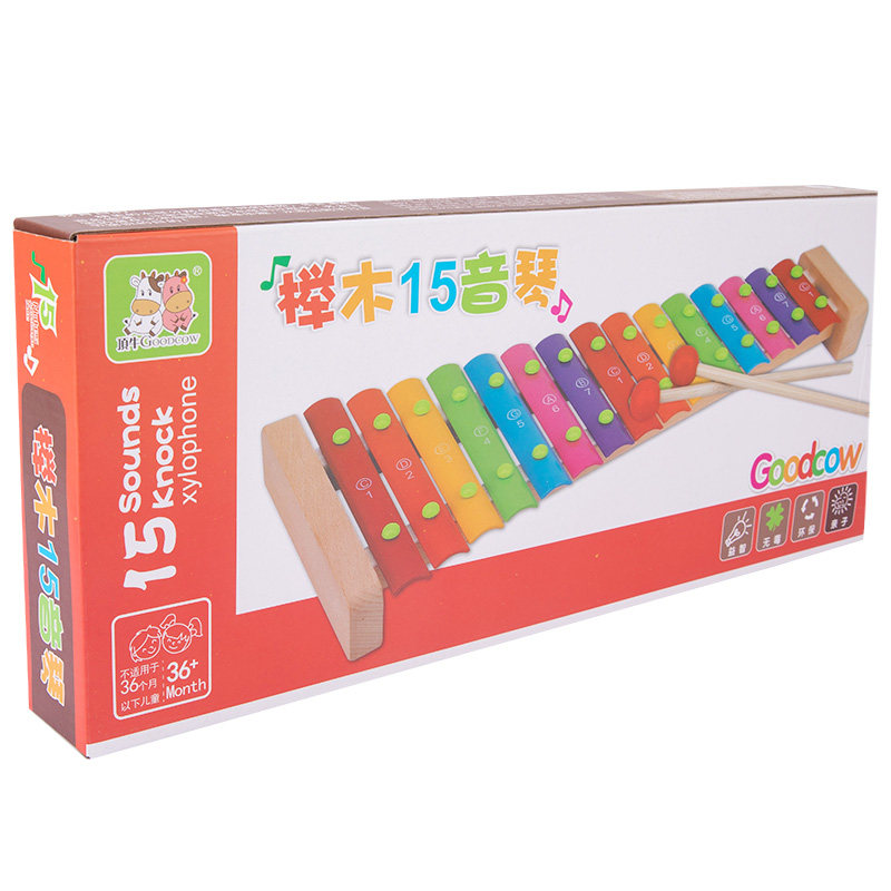 实木宝宝敲琴音乐启蒙儿童玩具