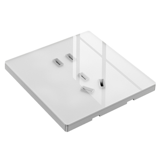 国际电工86型超薄钢化玻璃开关面板家用暗装五孔插座空调16安三孔
