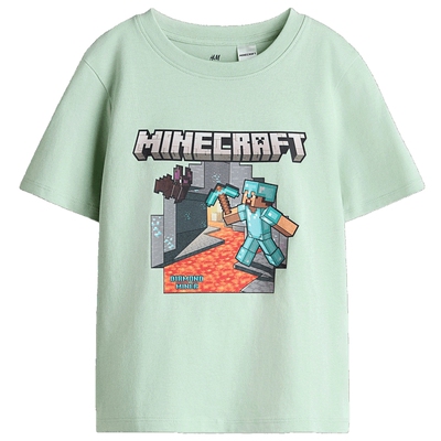 【我的世界】HM童装儿童男童T恤2026夏季新款出游短袖上衣1327864
