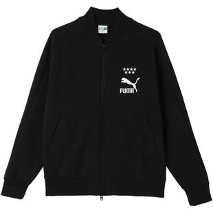 美式运动休闲T7针织夹克男子拼色拉链外套628094彪马puma官方奥莱