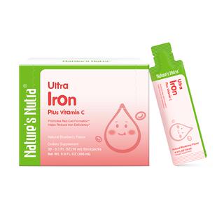 莱思纽卡双铁VC饮液补铁孕妇儿童宝宝补气血红润钙铁锌口服液30条