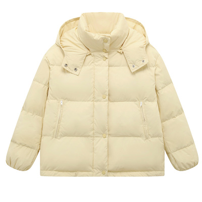 白鸭绒短款时尚面包服