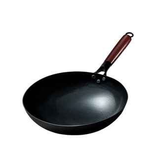 正品章丘手工铁锅官方旗舰店熟铁炒菜锅家用无涂层不粘锅老式炒锅