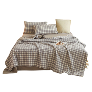 无印良品A类新疆棉花被100里外全棉春秋被可机洗单人宿舍纯棉被子