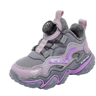 巴布豆童鞋儿童鞋子2025新款冬季女孩加绒加厚二棉鞋女大童运动鞋