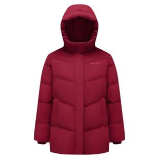 波司登2025冬季新款女短款时尚气质连帽加厚宽松中老年妈妈羽绒服