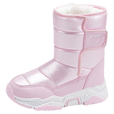 东北防水防滑儿童保暖棉鞋雪地靴