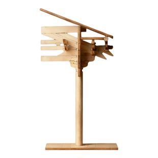 栋方斗拱榫卯积木中国古建筑佛光寺模型拼装玩具大益智教具礼盒