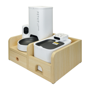 适用小佩SOLO喂食器可视版+MAX饮水机组合架子投食机增高架垫高台