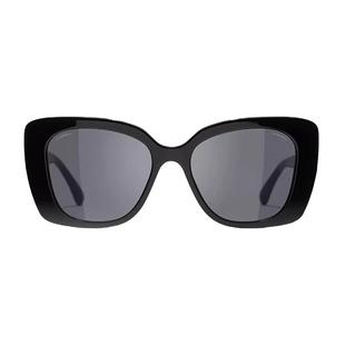 【自营】Chanel/香奈儿墨镜字母镶钻方框辛芷蕾同款太阳镜 CH5422