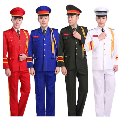 学生鼓号队升旗仪式手仪仗护卫队