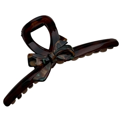 韩系复古蝴蝶结纹理抓夹