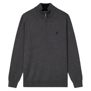 【纯棉】DIVPOLO保罗男士长袖针织衫立领2025秋毛衣商务休闲上衣