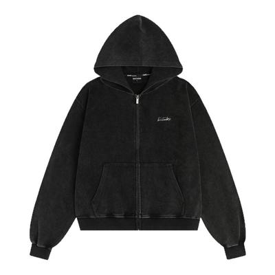 INSstudios水洗炒色短款连帽卫衣