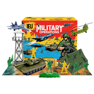 JEU旧义闪电突击战士兵小人套装 塑料打仗军事沙盘兵人儿童玩具