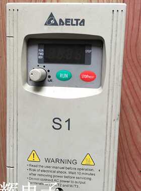 议价台达VFD002S21A变频器220V0.2KW包好 现货质保成色漂亮