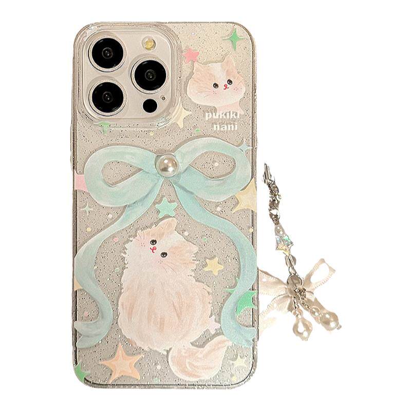 少女心ins蝴蝶结猫咪适用苹果17手机壳iPhone17promax好看的手机壳15Pro网红11爆款13仙女风puls