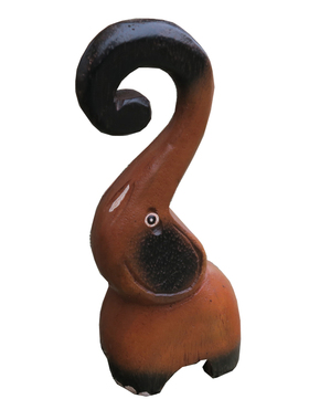 爱心摆件客厅酒柜泰国小象工艺品