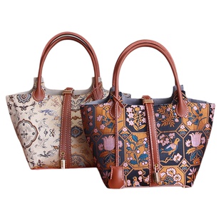 新品圆耳真皮拎手菜篮子水桶包自制半成品钥钥手工DIY视频教学