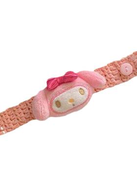 ins大耳狗毛线卡通情侣