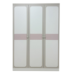 100%纯实木儿童衣柜卧室女孩简易小户型女童粉色收纳衣柜特价