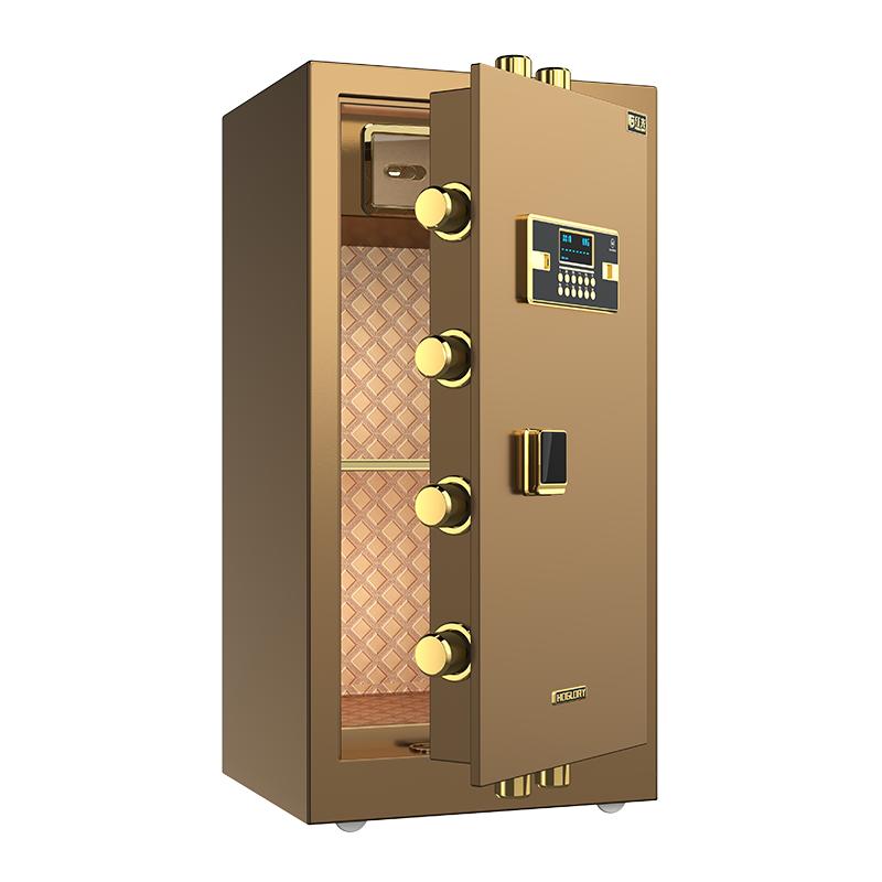 红光保险柜家用2025新款办公单双门80cm1米1.2米1.5米1.8米大型商用指纹密码保险箱全钢防盗保管箱办公室夹万