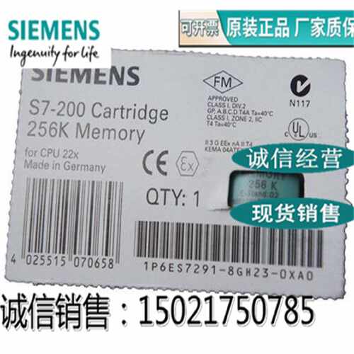 议价6ES7291 6ES7 291-8GH23-0XA0 S7-200,存储器模块 MC 291,256