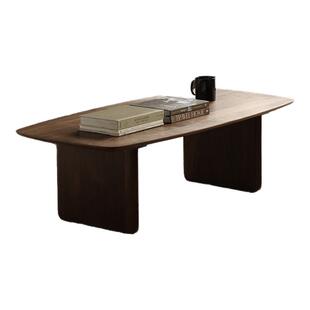 北美黑胡桃木茶几现代简约客厅小户型茶桌矮桌家用全实木茶台桌子