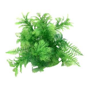 新品仿真水草鱼缸造景假草乌龟箱装饰布景小植物绿色花摆设高8CM