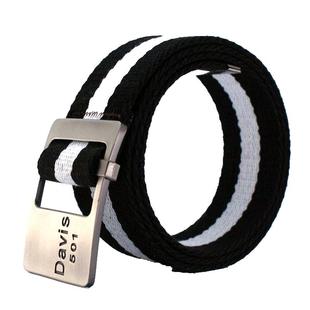 男女情侣薄款加长皮带针织帆布裤带青年加大码平滑扣百搭腰带少年