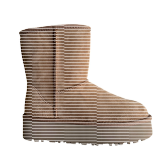 5825经典中筒雪地靴厚底桑坡羊皮毛一体女款增高加绒东北抗寒棉鞋