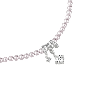 AJIDOU阿吉豆项链女近圆珍珠吊坠轻奢配饰品小众锁骨链高级感颈链