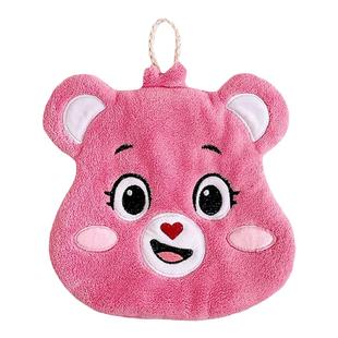 送挂钩 AFGH正版Care bears爱心小熊大头擦手巾毛巾加厚吸水浴室